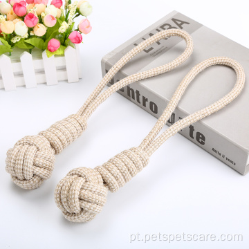 Brinquedo de cão de corda de corda de algodão de alta qualidade